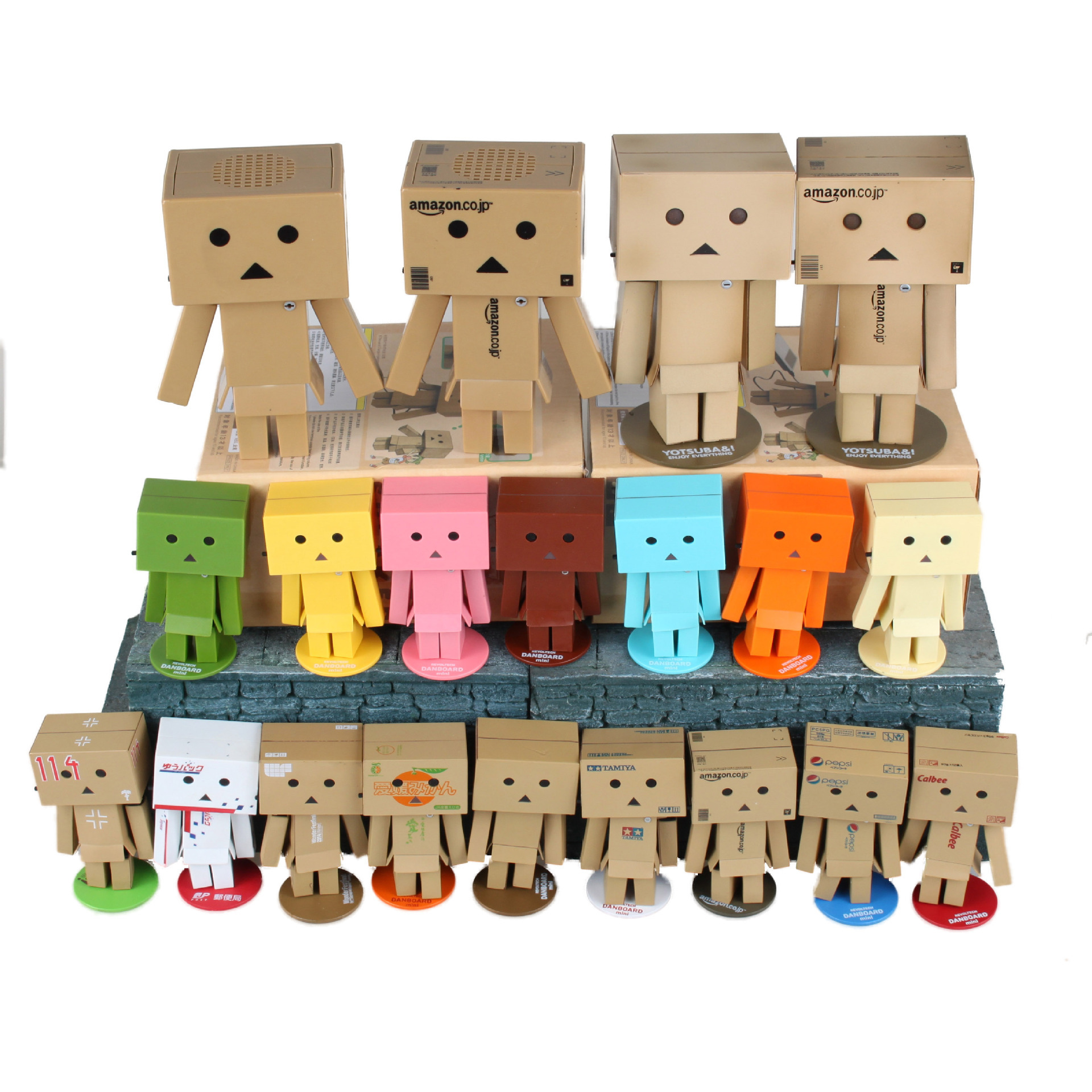 四叶妹妹 纸箱人阿楞mini小型企业 纸盒人 可发光限定手办