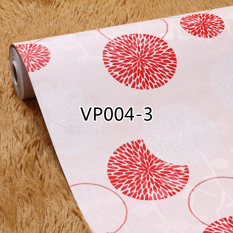 PVC Self-Adhesive Wallpaper Waterproof Bedroom Dorm Living Room Background Furniture Warm Refurbished Stickers