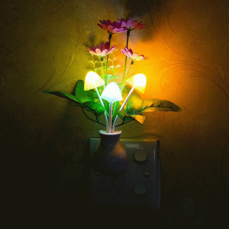 向阳花 光控小夜灯 光控感应插电变色七彩小夜灯新奇特厂家直销