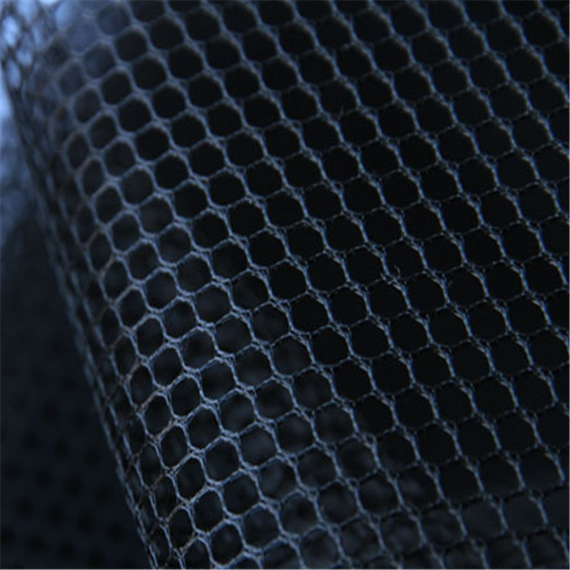 厂家直销 全涤六角大网眼 手感硬 箱包网布 洗衣袋面料