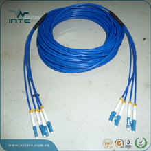 单模4芯铠装光纤线LC/SC/ST/FC-LC10米50米200米双头尾纤跳线