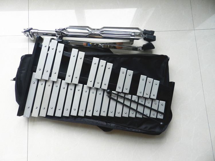 奥尔夫打击乐器32音铝板琴/敲琴/铝片琴/钟琴/打琴 送支架