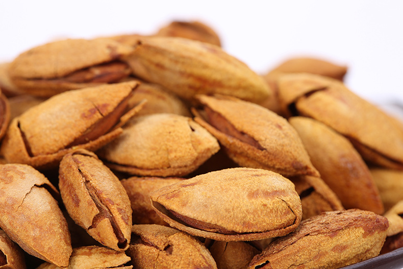 呵呵淘 坚果炒货巴旦木罐装188克厂家批发手剥带壳扁桃仁巴.