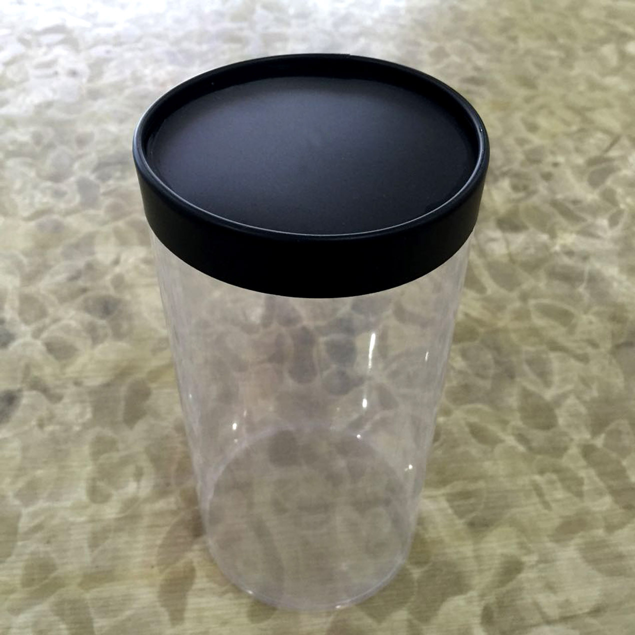 定做pvc透明圆形盒毛巾恤彩盒t恤圆柱形盒直径8cm厂家直销