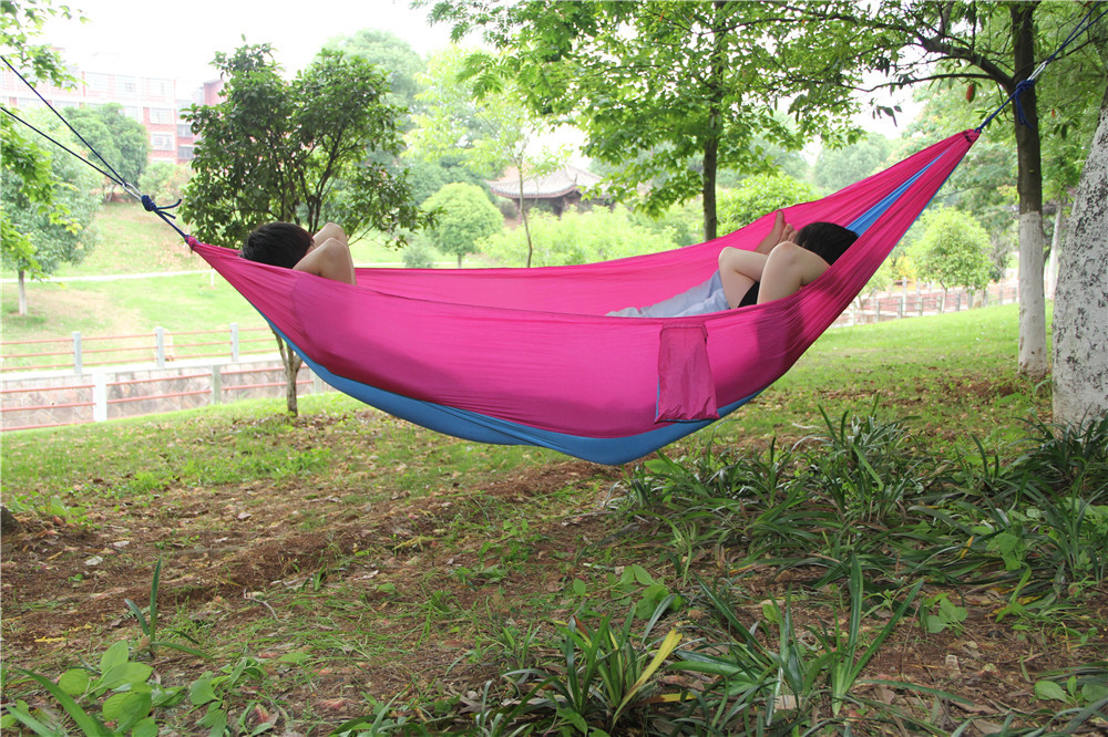 2015休闲户外用品 简单实用方便携带双人吊床 手感舒适户外秋千