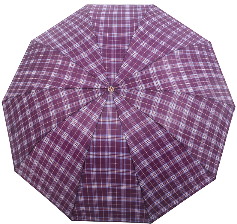 天堂伞伞面折叠格子雨伞晴雨两用厂家