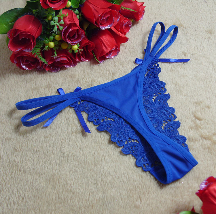 一件代发火辣诱惑性感女士双腰带低腰透明内裤丁字裤js8601