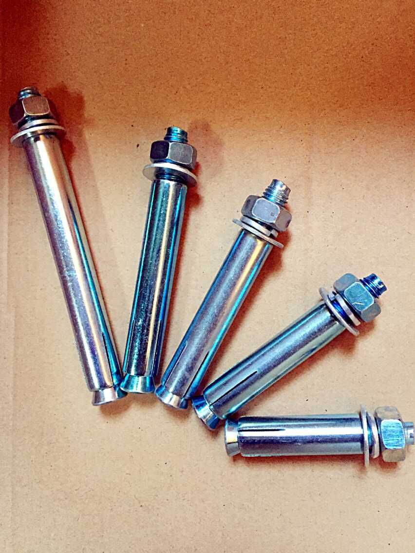 厂家直销碳钢镀锌膨胀螺栓 m8-20国标膨胀螺丝 外膨胀 拉爆螺丝-中国