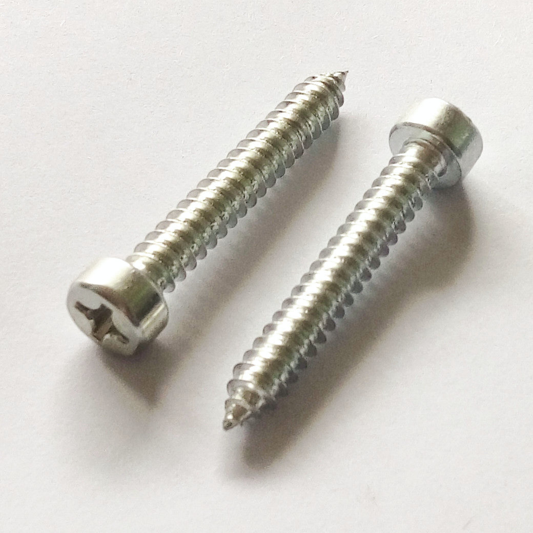 镀白锌杯头十字槽自攻螺丝 厂家直销螺丝