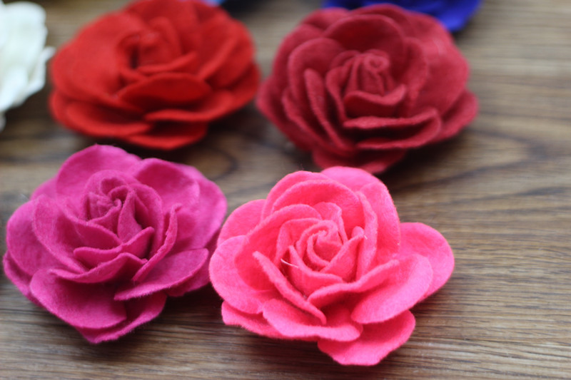 韩版无纺布立体花 鞋帽装饰花朵 服饰配件辅料花 diy手工花批发