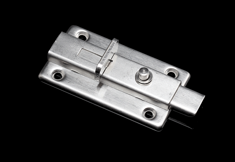 不锈钢自弹插销锁弹簧防盗门配件木金属推拉门插门扣门栓隐形加厚