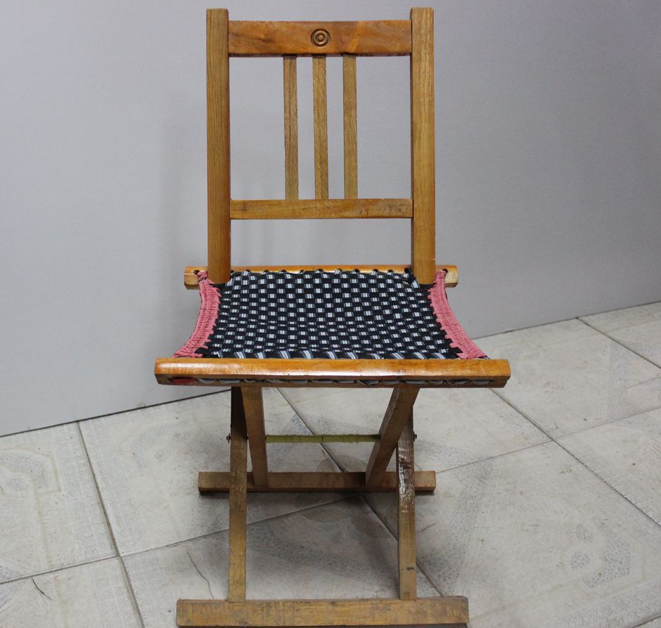 木质折叠靠背马扎子凳子实木 椅子撑凳便携户外家用50cm