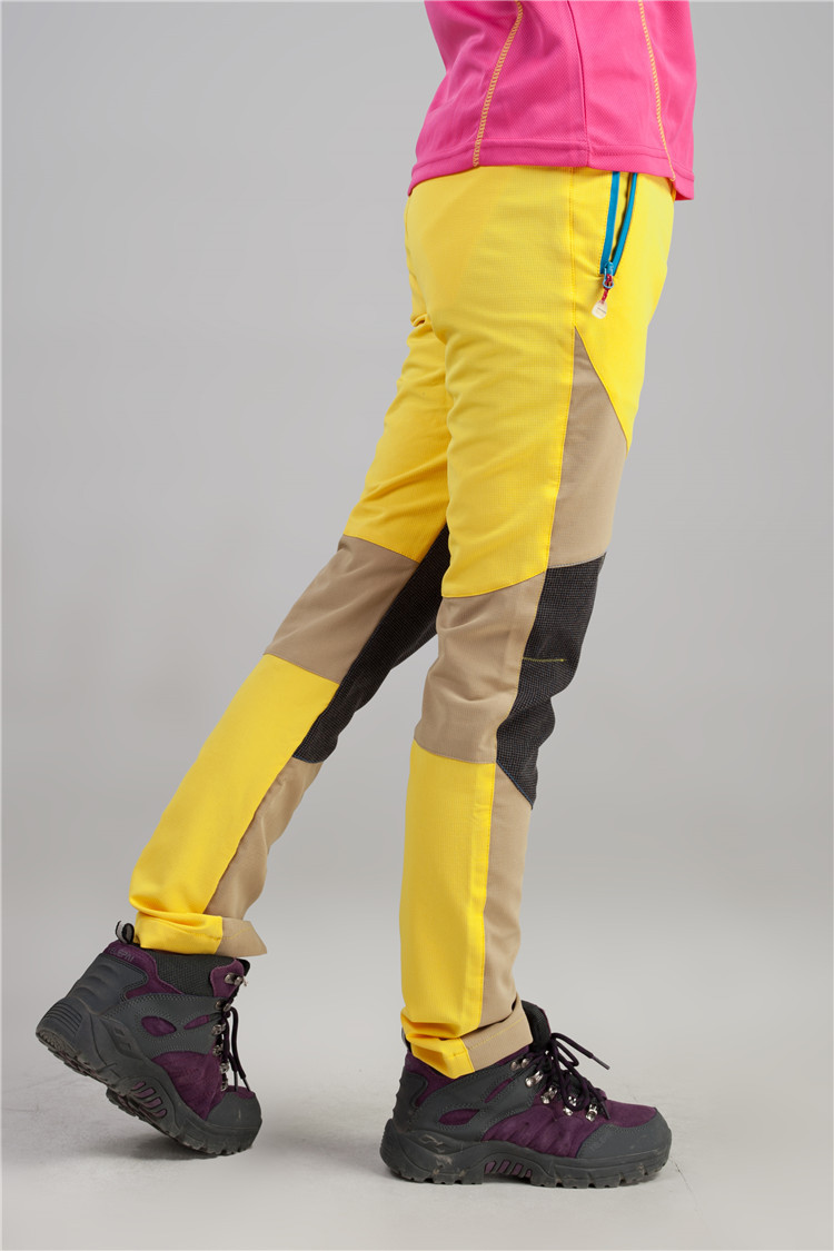 nextour户外速干裤女春款四色拼接快