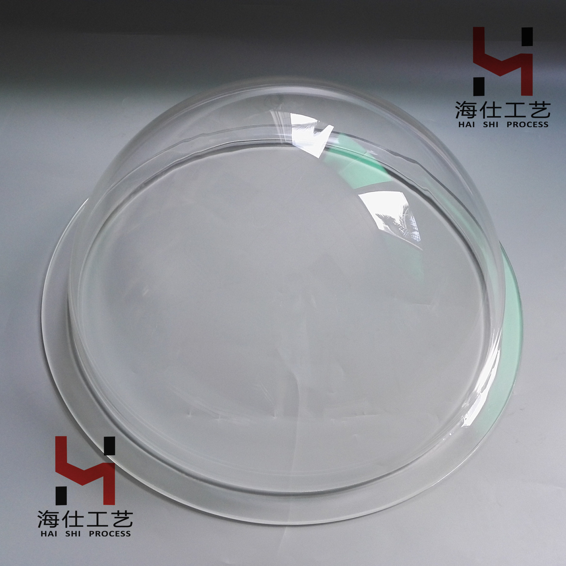 厂家制作各类彩色有机玻璃半圆灯罩 亚克力透明半圆球户外防护罩
