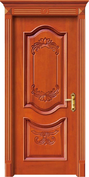 佛山实木门 橡木实木房间门 欧式雕花原木门 实木工艺门 房门整套