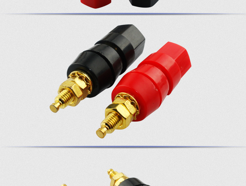 甬威 香蕉头母插座 音响插座 banana插头 音箱座铜镀金