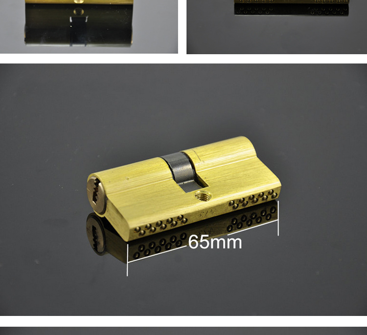 超b级纯铜锁芯双排曲线 蛇形凹槽 锁芯长75mm 免费拿样