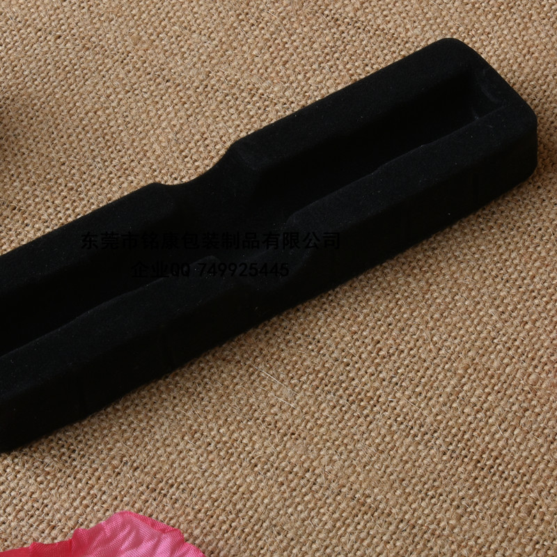 东莞专业定制植绒黑色吸塑化妆品彩妆眉笔眼线笔睫毛膏类高档包装