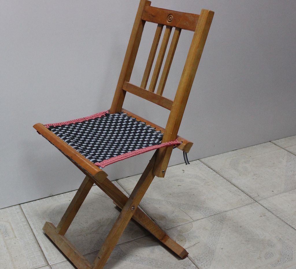 木质折叠靠背马扎子凳子实木 椅子撑凳便携户外家用50cm