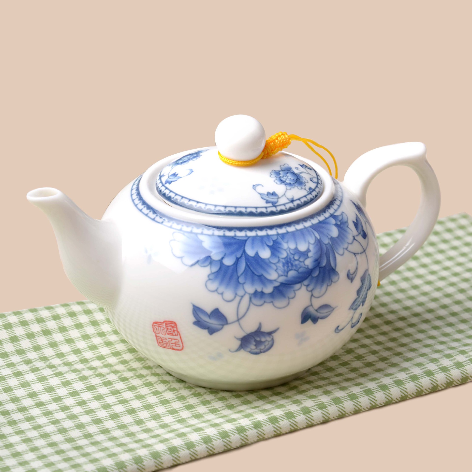 厂家批发 陶瓷茶壶 手绘图案 青花瓷 煮茶壶 功夫茶器 可定制