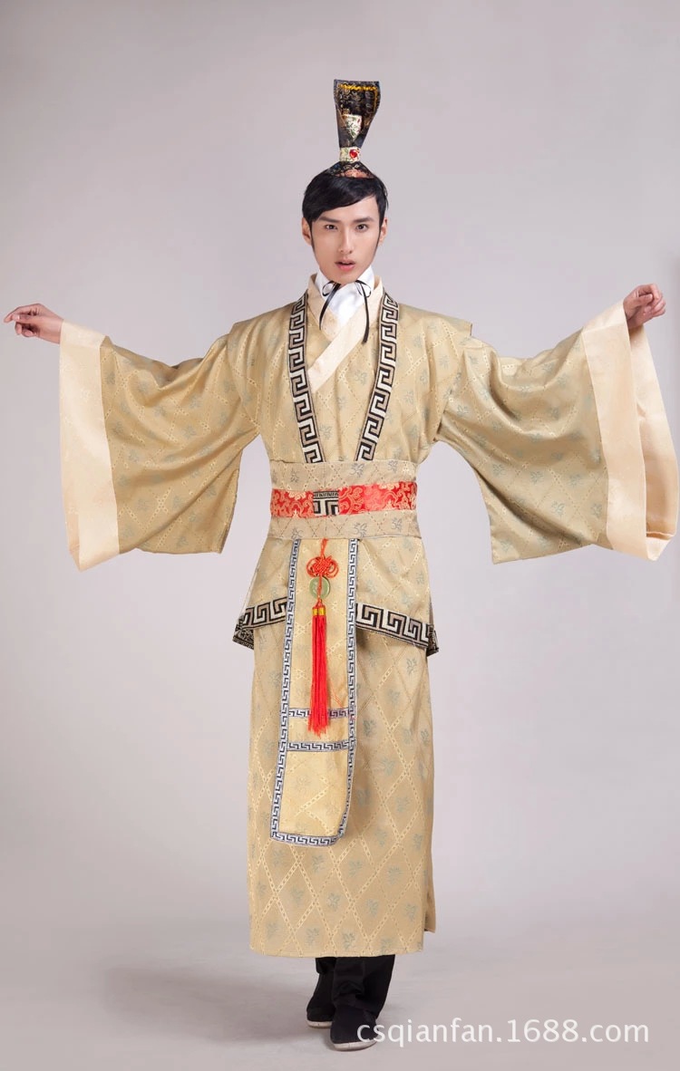 凡沐绫 男古装服饰男 汉朝大臣服 汉服 汉代官员 影楼摄影演出服