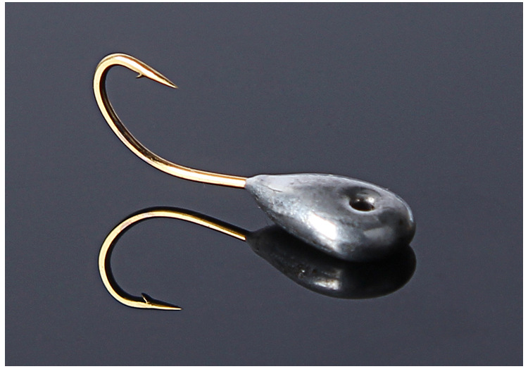 长柄金色丸世朝天钩带倒刺朝天钩穿心钩钓鱼渔具批发