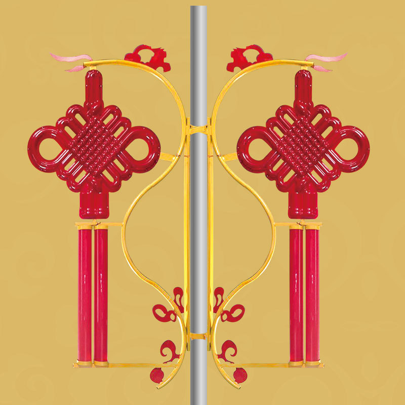 户外防水发光喜庆led中国结灯具景观造型路灯串批发订制祥云