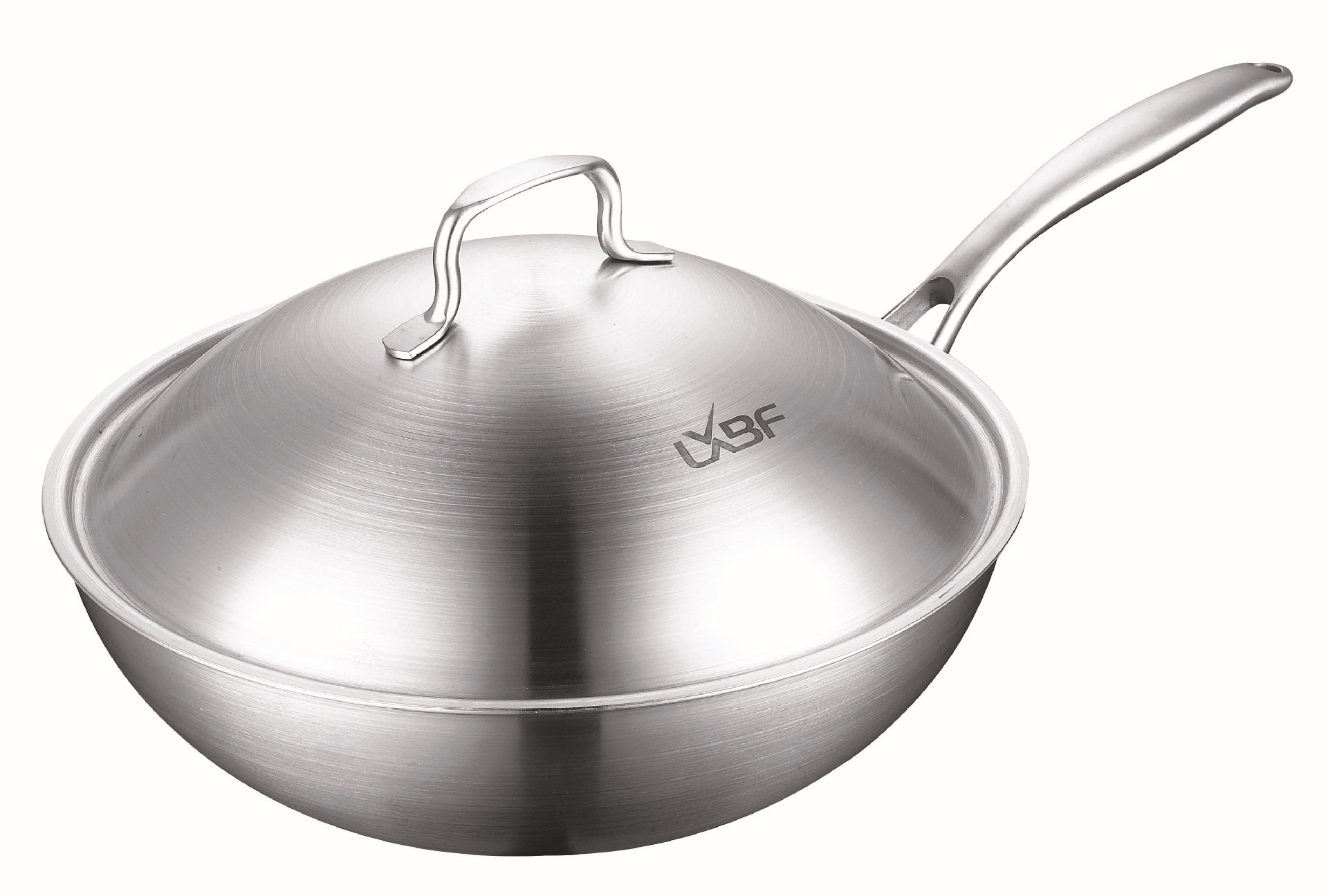 国际三层钢食品级304不锈钢炒锅,卓越的导热均匀性 抑制高温