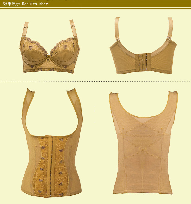 正品中脉美体塑身内衣聚拢文胸能量调整型胖m胸罩一件代发