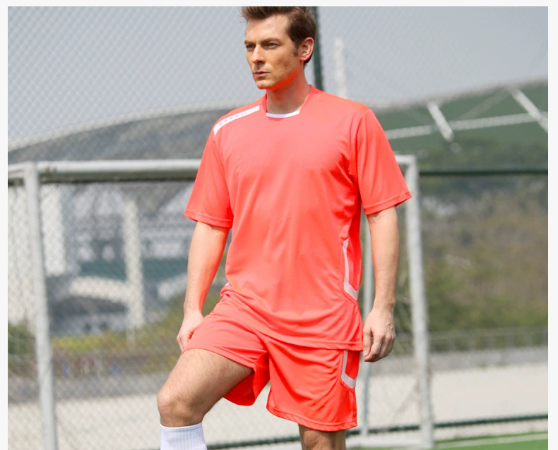 足球训练服短袖足球服光板足球服定制 足球服男短袖套装 批发