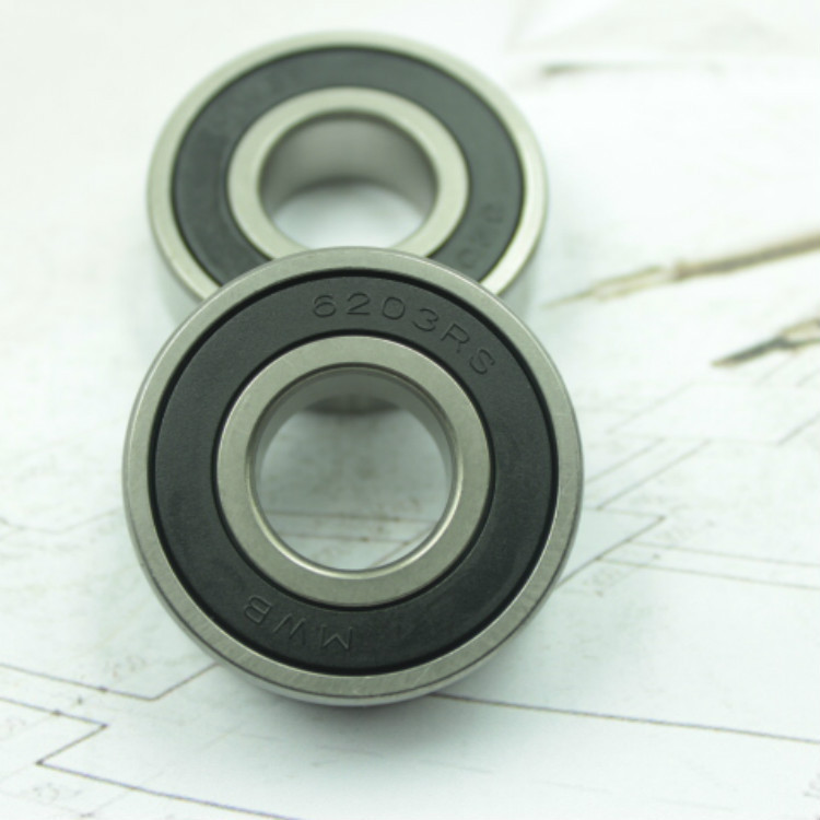 高转速低噪音零类深沟球轴承 6203胶盖密封电机专用轴承开票