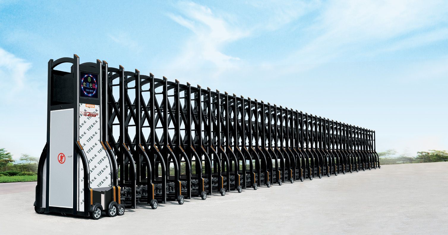 伸缩门 电动伸缩门 工厂伸缩大门