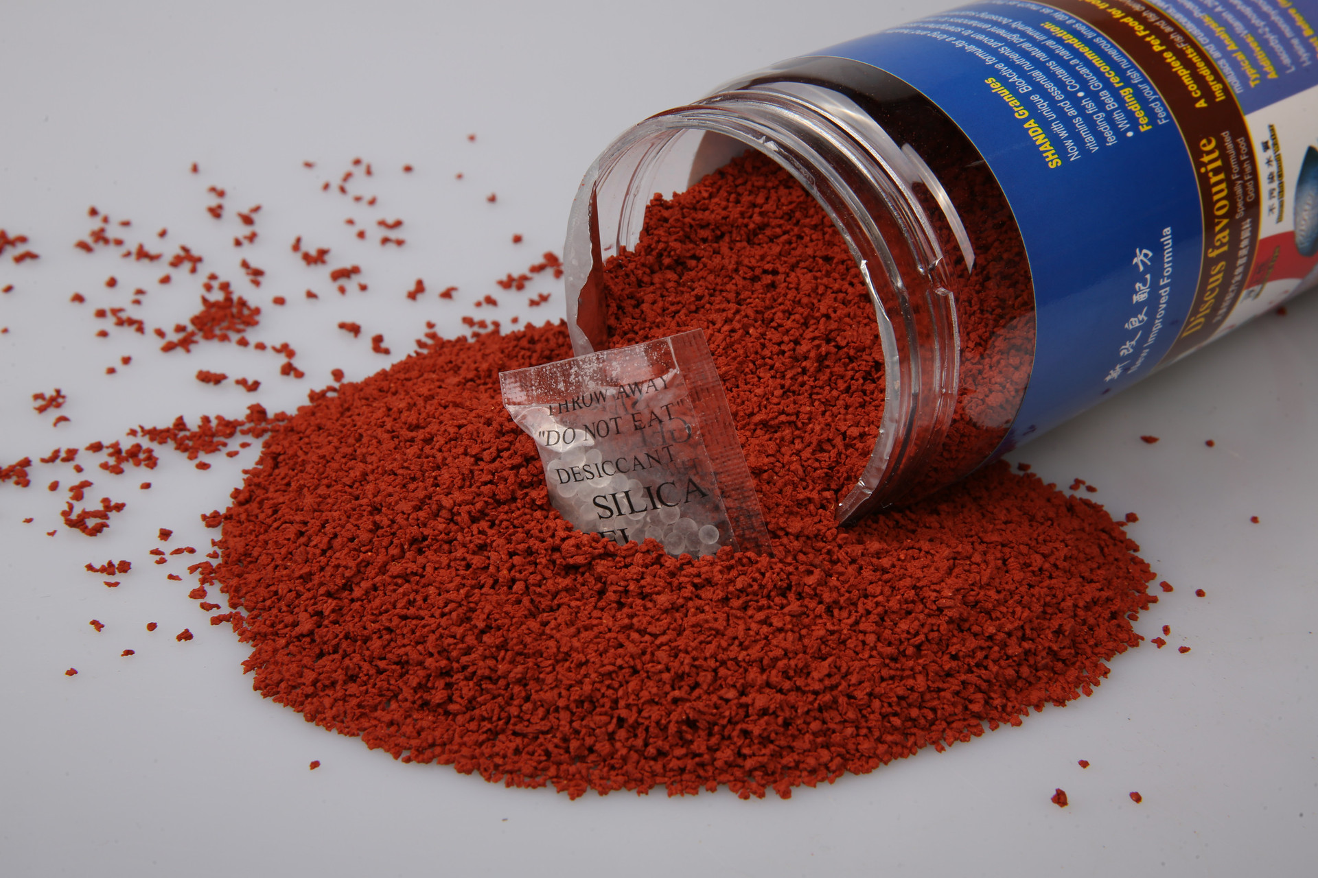 shanda 批发零售七彩神仙鱼粮 增体鱼食 水族热带观赏鱼饲料160g