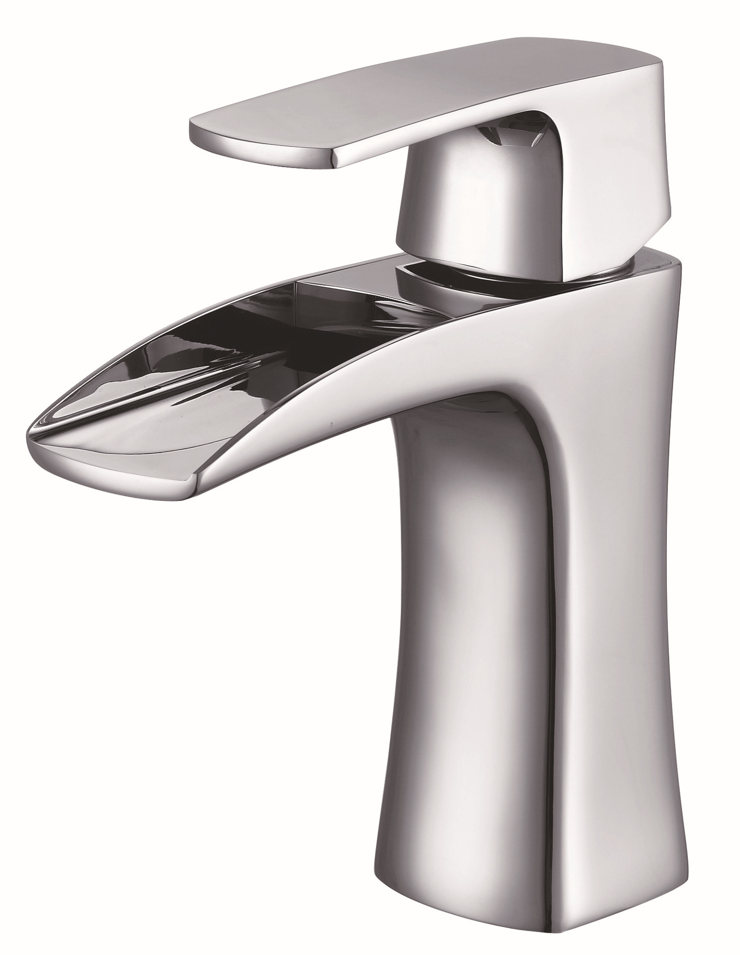 卫生间全铜单孔冷热水面盆龙头 台盆浴室柜洗脸盆水龙头瀑布龙头