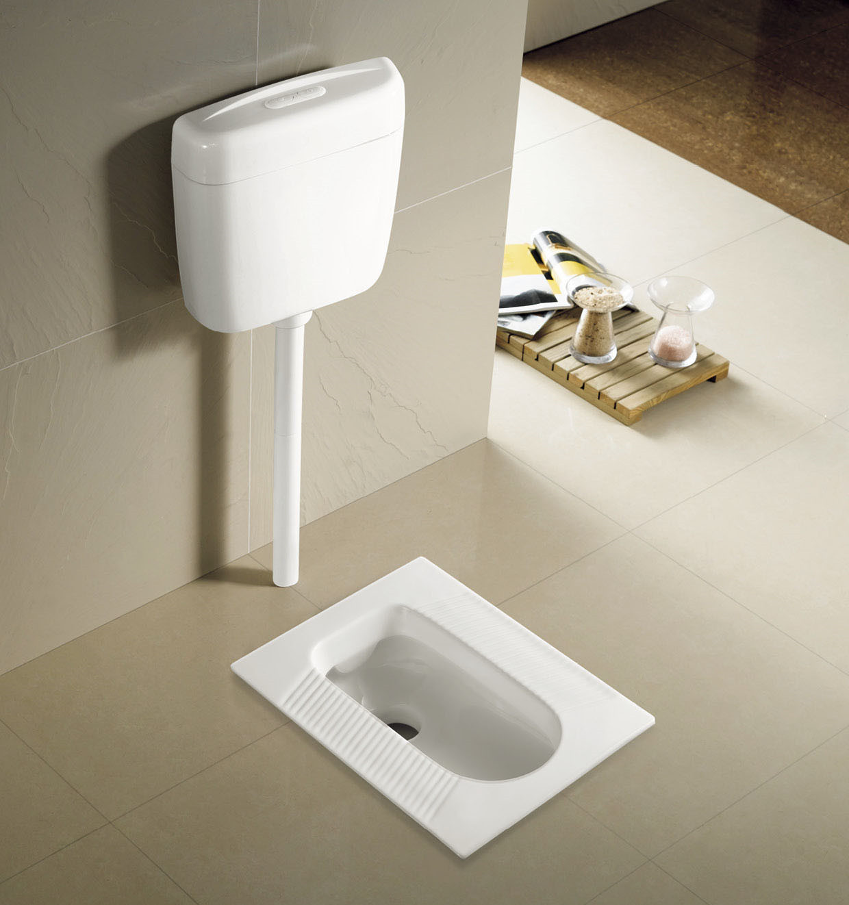 供皇庄卫蹲便器防臭蹲厕蹲坑带弯管蹲便器提供贴牌厂家直销