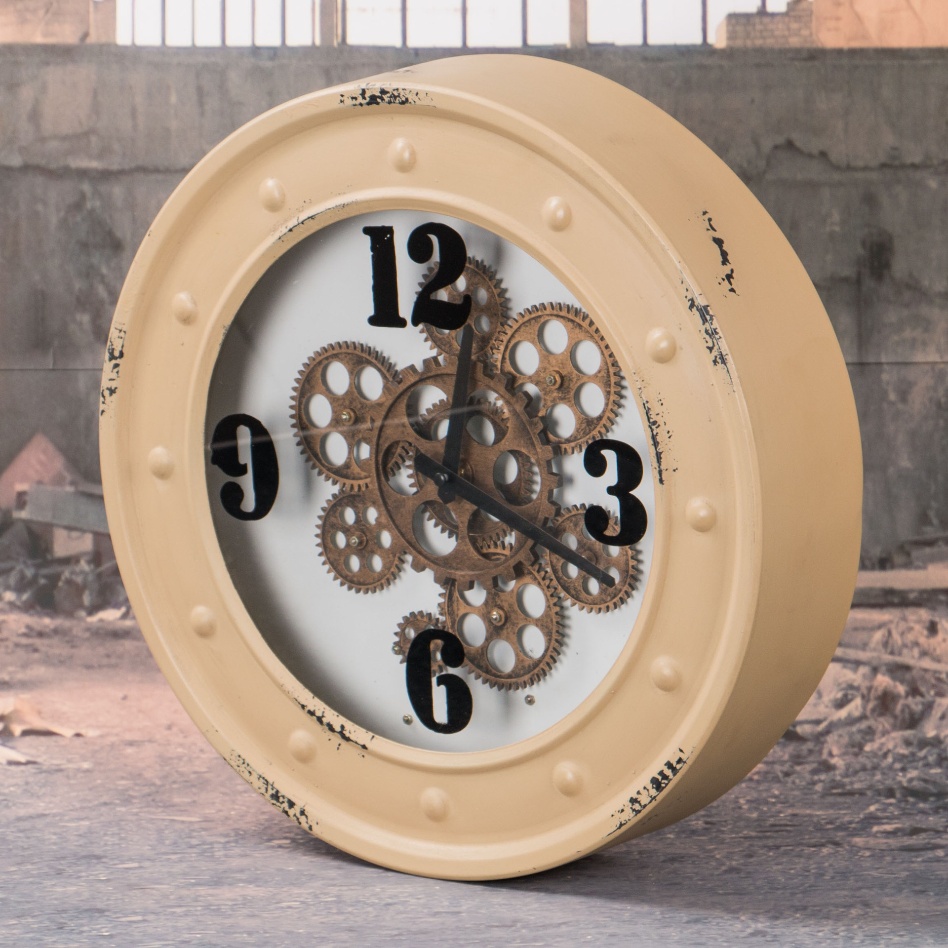 金属工艺品 创意家居 摆件 zakka 杂货 礼品 复古做旧 齿轮座钟