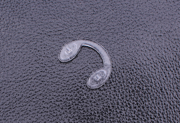 儿童硅胶u型鼻托 双孔螺丝式鼻托托叶批发 进口硅胶眼镜托叶