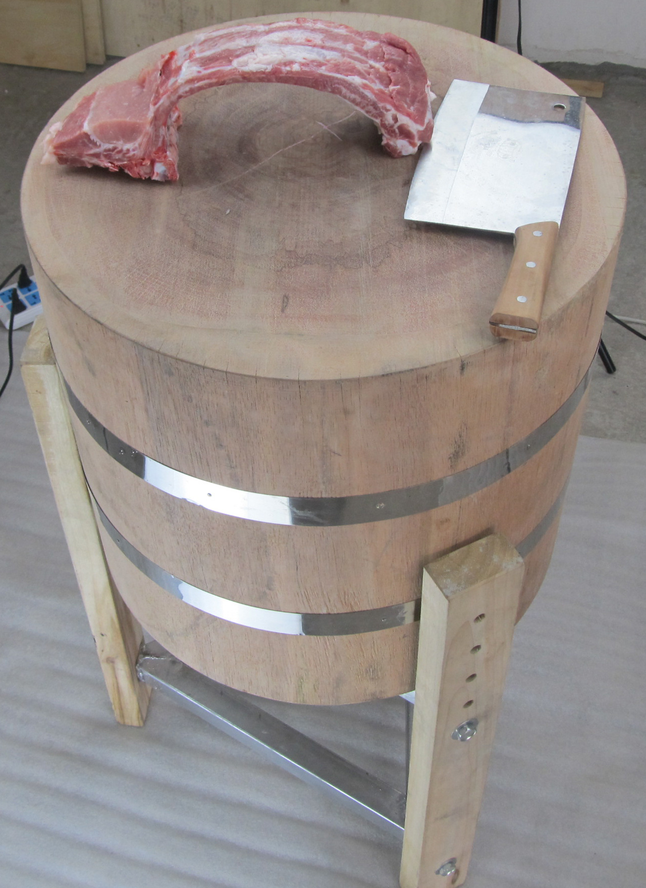 肉案酒店农贸市场升级改造南非铁木斩骨头剁肉骨头食品厂菜篮子