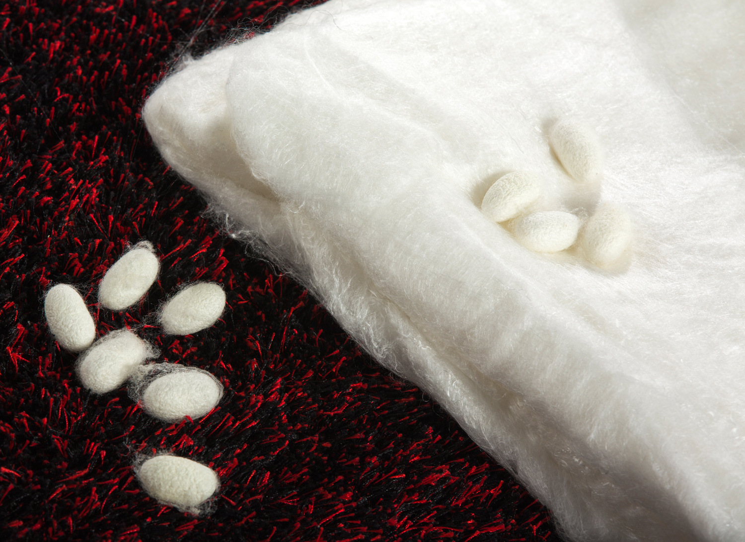 桑蚕丝光胎 蚕丝光胎 湖光山色百分百纯天然蚕丝 蚕丝原料批发