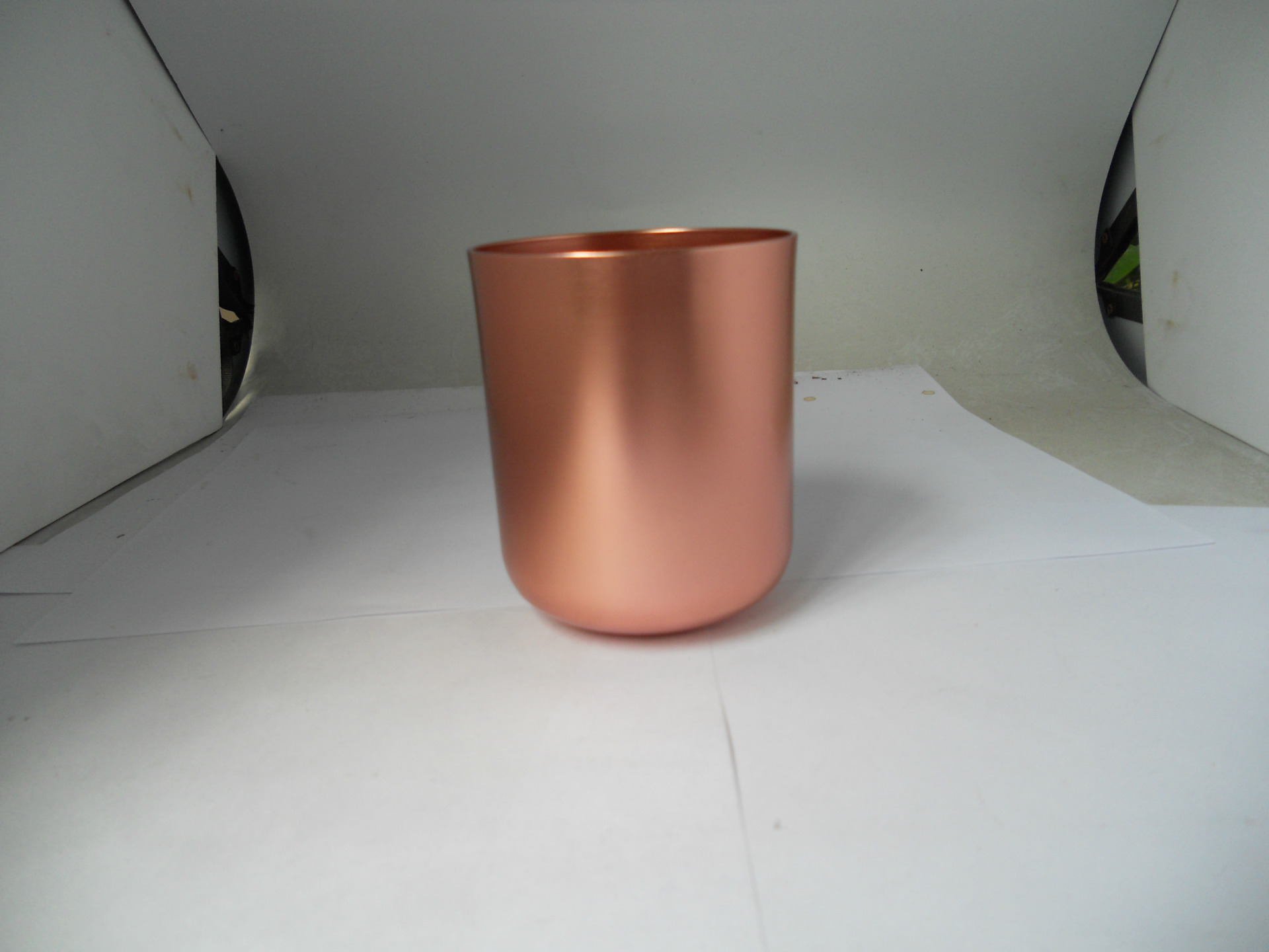 氧化 日式小铝杯子 铜杯 镀铜杯子 小容量 280ml 蜡烛杯