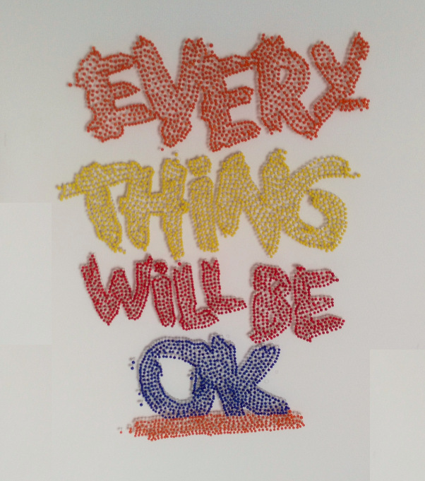 厂家直销 diy立体装饰画浮雕画大头针画材料包 手工装饰画材料包