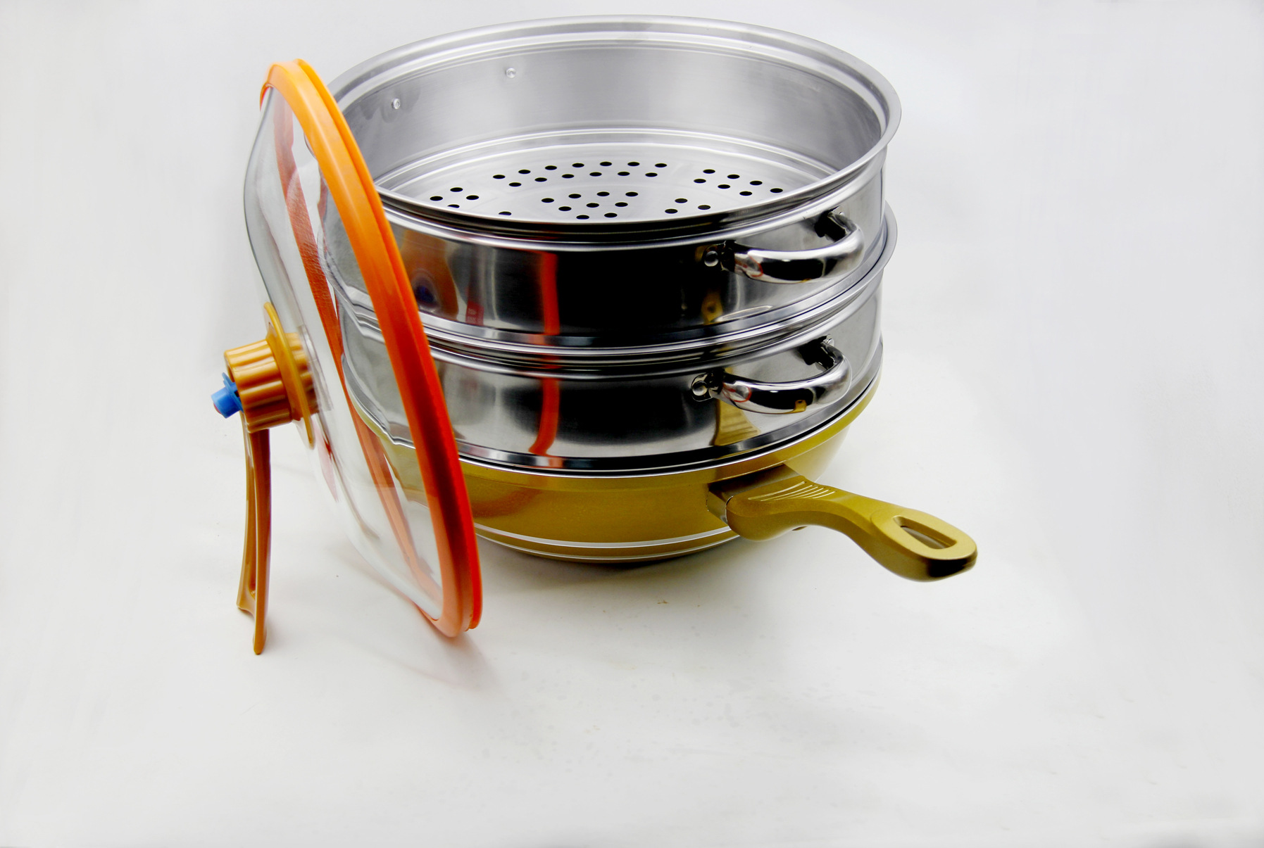 30cm32cm34cm不锈钢蒸笼蒸屉蒸格条形蒸笼冲孔蒸笼元宝锅蒸屉