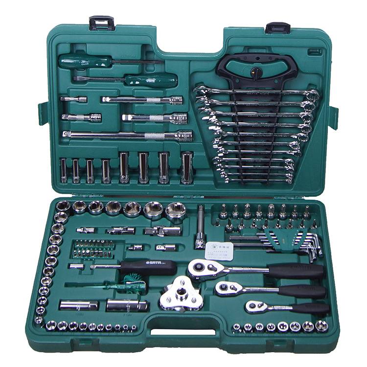 世达汽车维修工具组套121件棘轮扳手套筒汽修汽保组合套装09014a