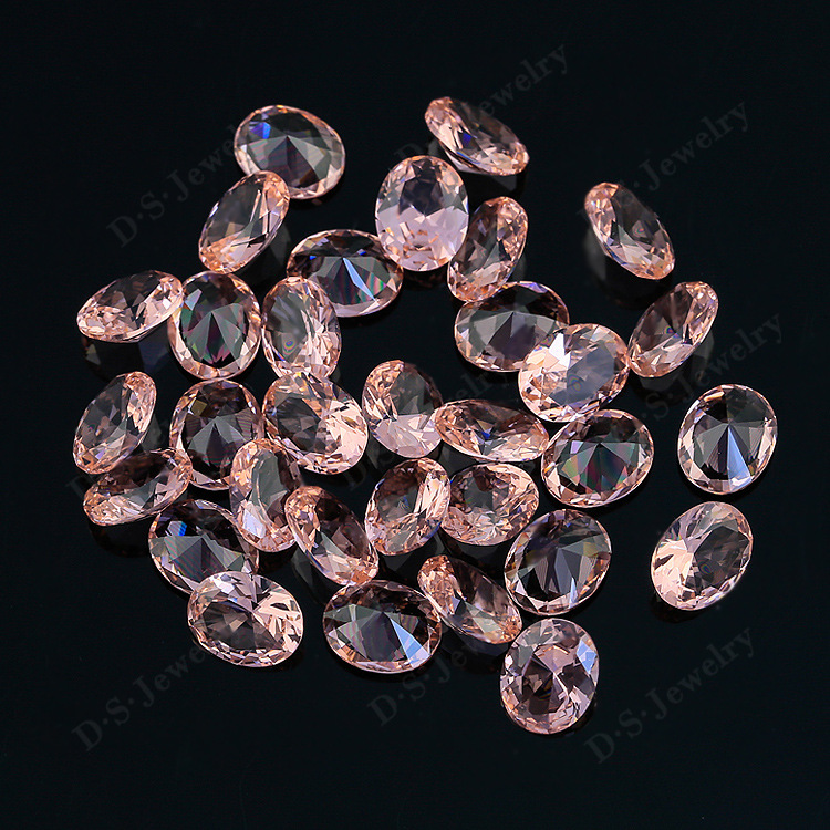 广西梧州宝石人造合成摩根石加工裸石3aaa级旦形摩根石厂家批发