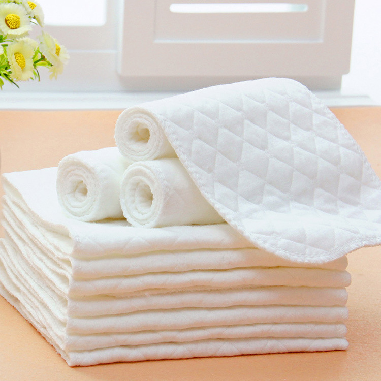 加厚生态棉尿片六层无荧光剂免折叠可洗婴儿尿布配合尿布裤