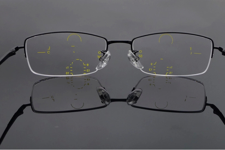 56近视老花非球面内渐进多焦点远近两用树脂加膜眼镜片 定制片