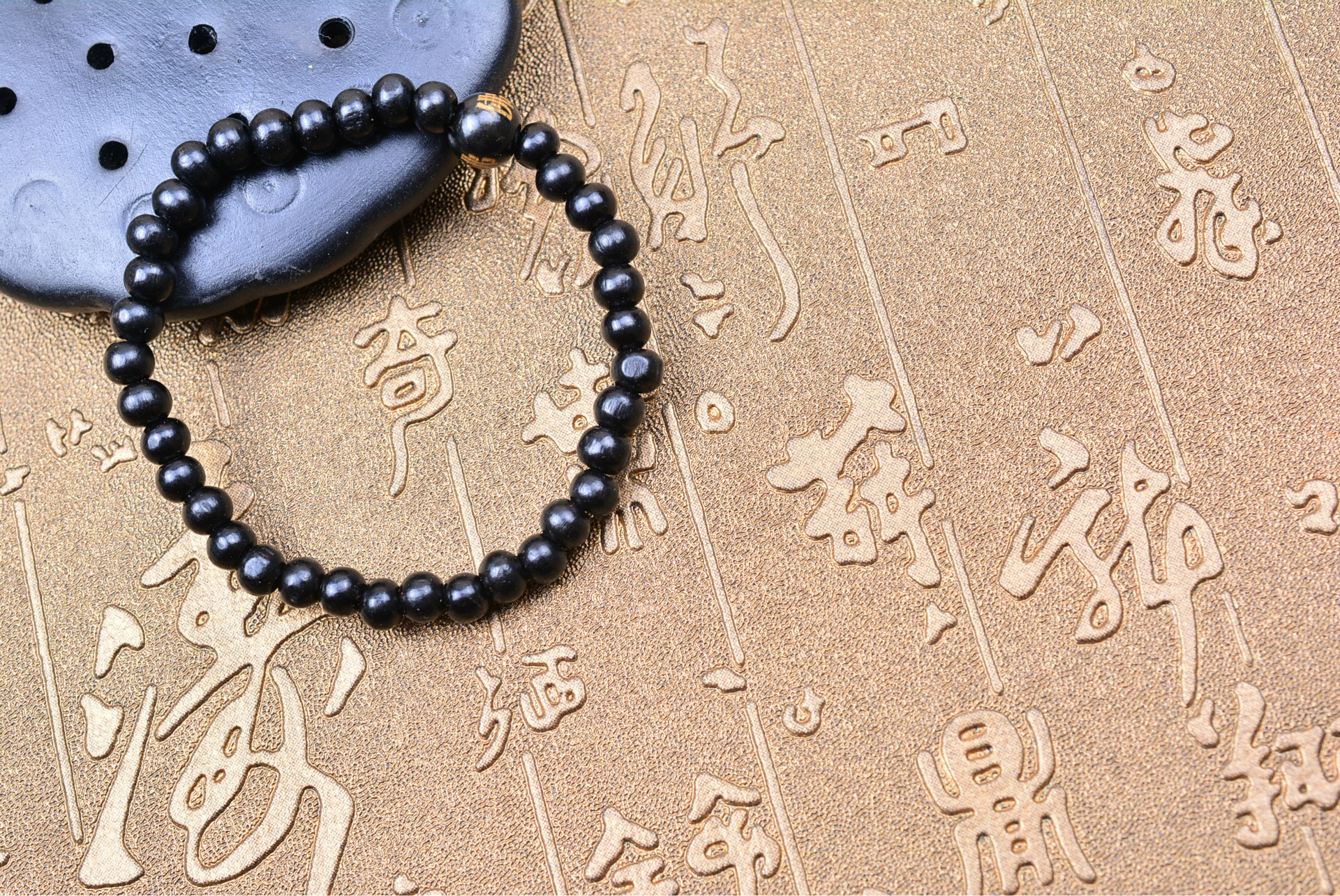 单圈男女佛珠手串 旅游景区夜市畅销 带佛字 双11网店小礼物赠品