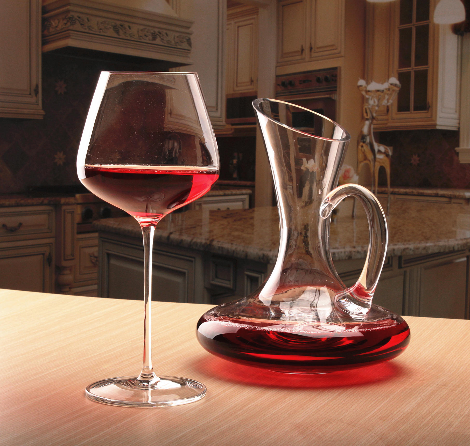 水晶红酒杯超大号勃艮第酒杯葡萄酒杯高脚酒杯厂家直销买十箱送二