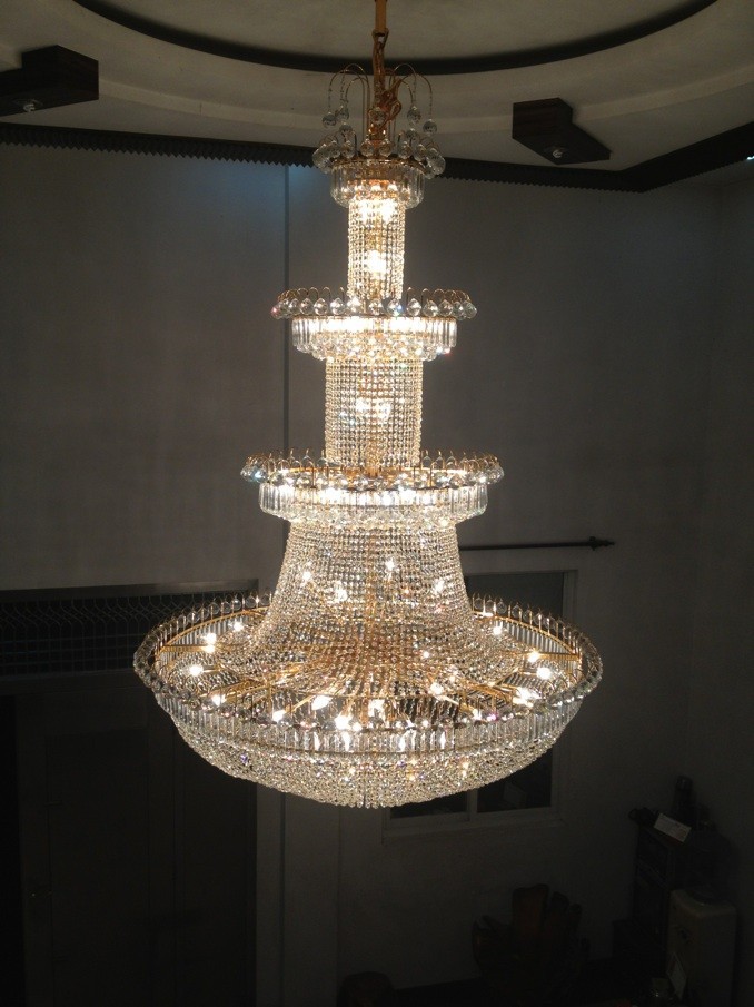 豪华大厅水晶吊灯复式楼客厅灯酒店别墅大堂k9工程灯具灯饰