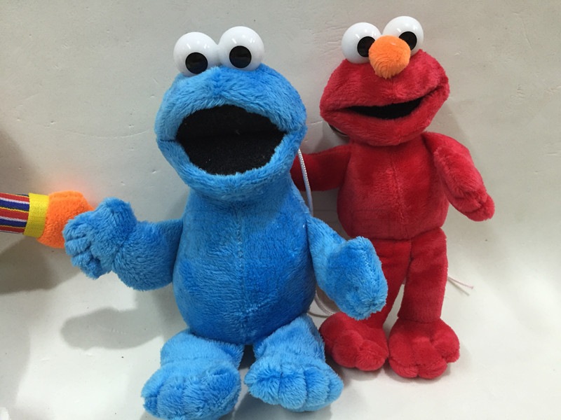 匙扣芝麻街系列sesame street公仔艾摩elmo毛绒玩具出口原单货